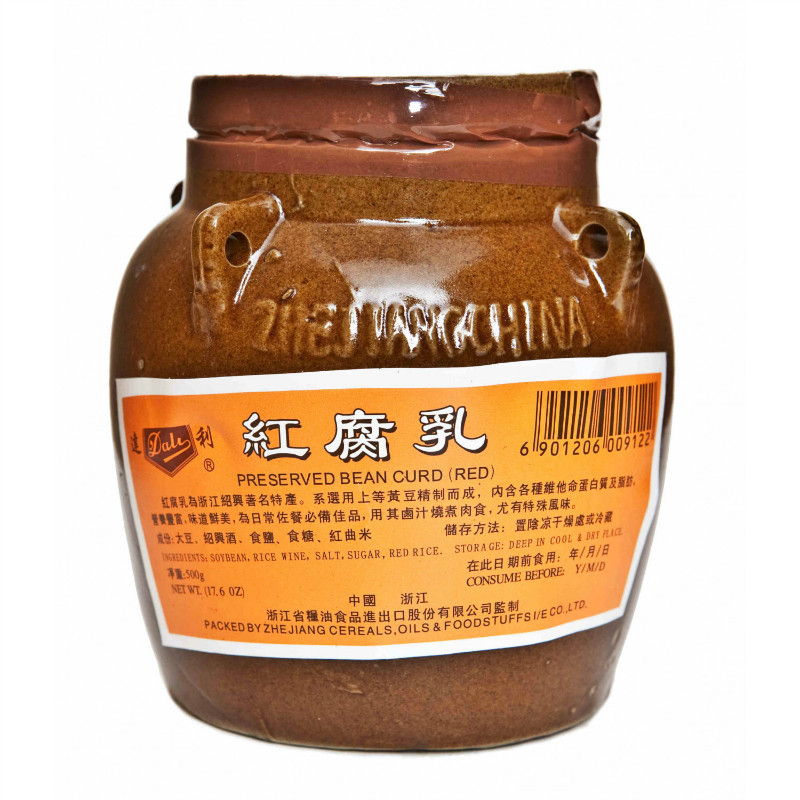 Dali Preserved Bean Curd (Red) 500g | 达利 红腐乳 500g