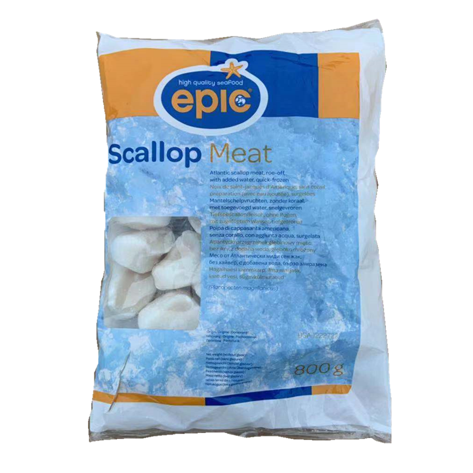EPIC Scallops roeless 10-20 800g | EPIC 10-20 带子 800g