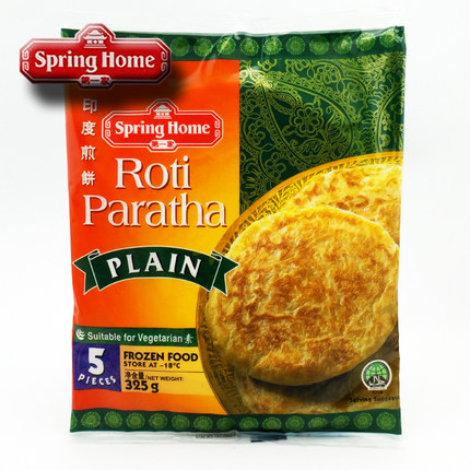 Spring Home Roti Paratha 5Pcs 325g | 印度飞饼 325g