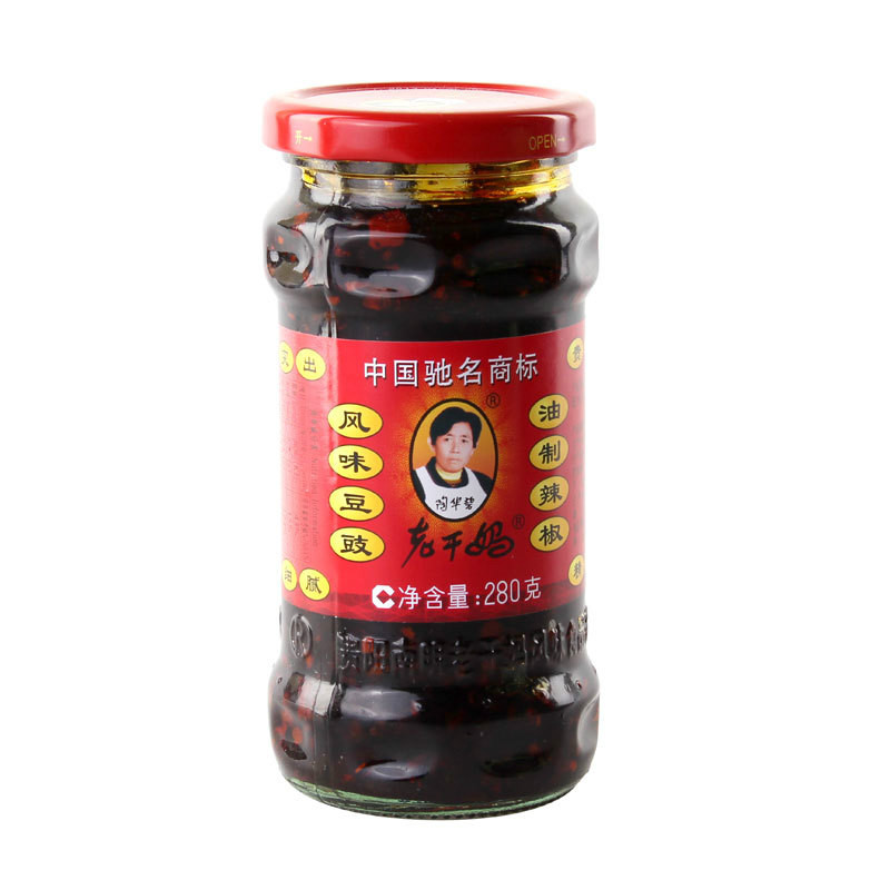 LGM Preserved Black Beans in Chili Oil 280g | 老干妈 风味豆豉油制辣椒 280g