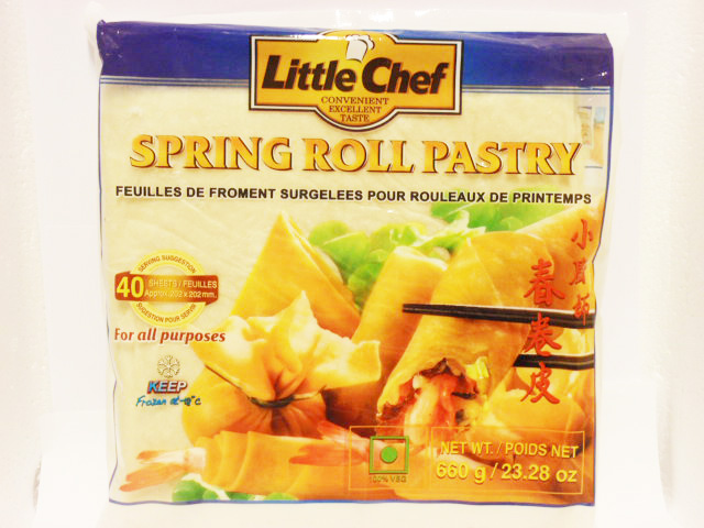 Little Chef Spring Roll Pastry 215X215mm 660g | 小厨师 春卷皮 660g