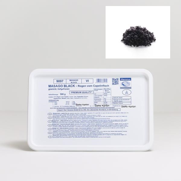 Masago Black 500g | 多春鱼子 500g （黑）