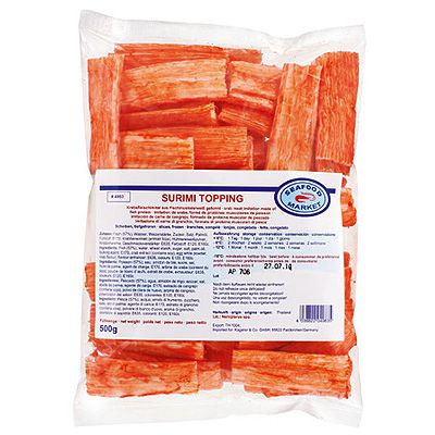 Surimi Topping (Nigiri Sushi) 500g | 蟹肉片 / 包