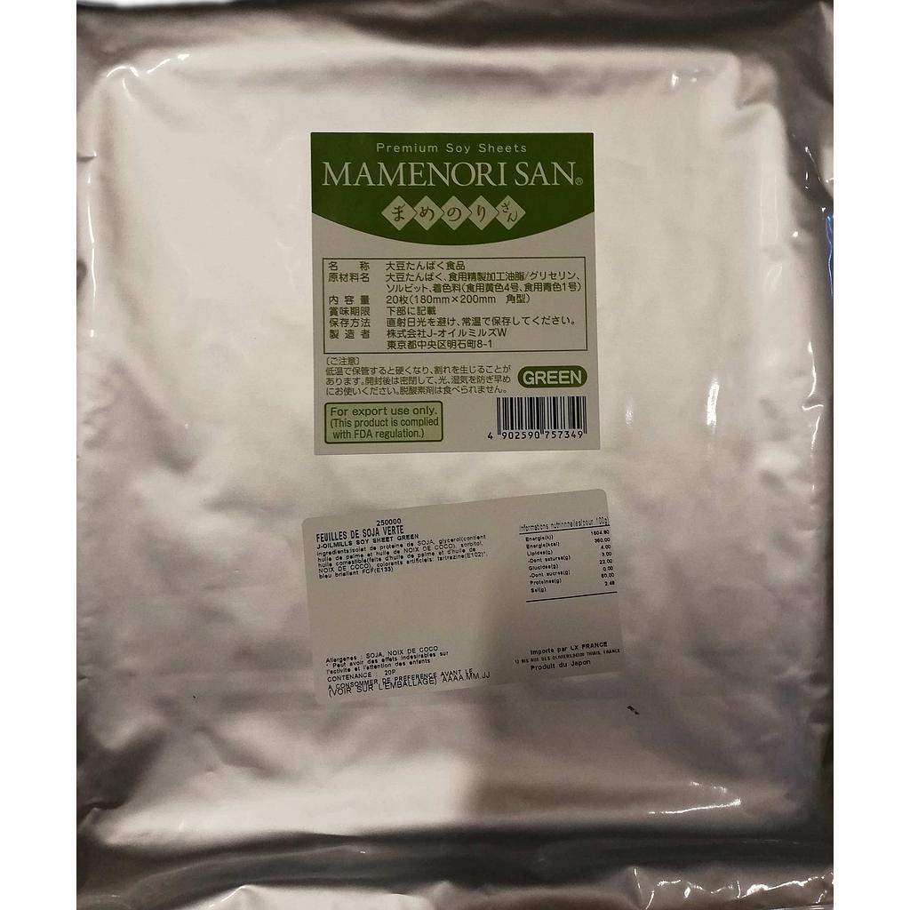 Soja paper for sushi green 20pc/bag | 寿司用豆腐皮 绿 20pc/包