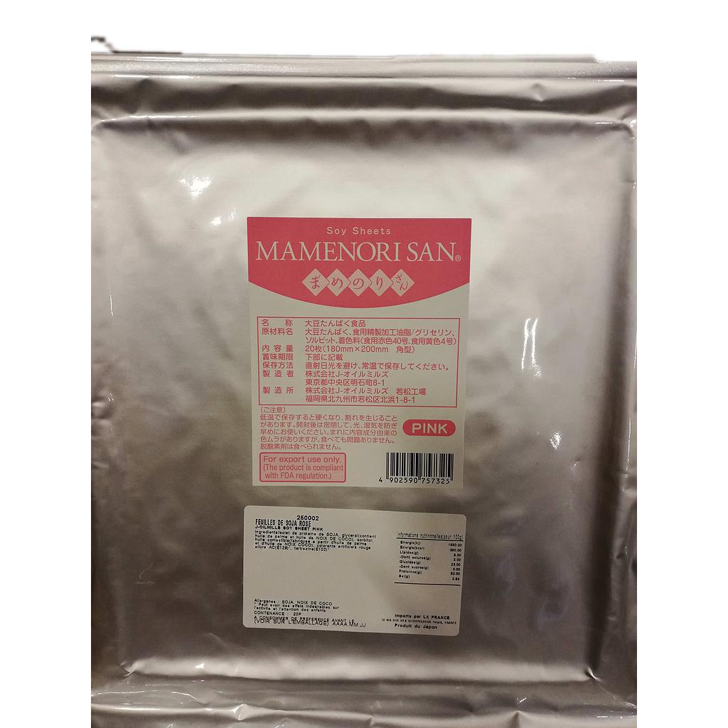 Soja paper for sushi pink 20pc/bag | 寿司用豆腐皮 粉红 20pc/包