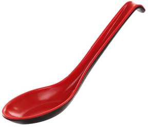 Melamine Noodles black spoon 18.50 cm | 密胺黑色拉面汤勺 18.50cm