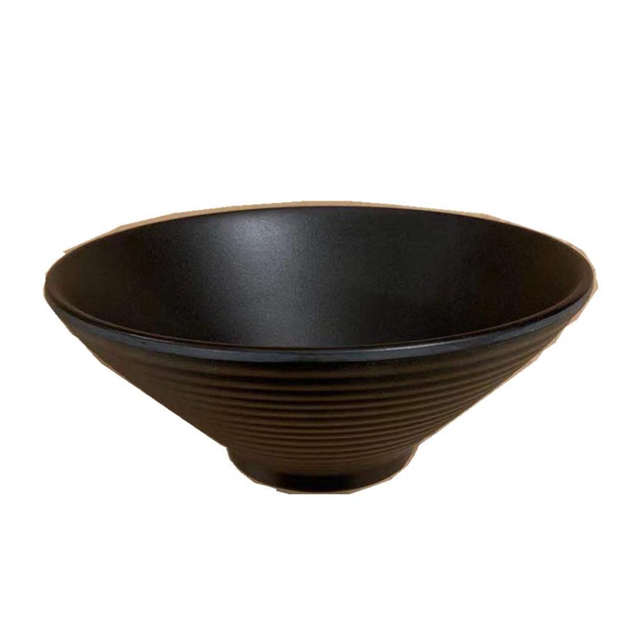 Melamine Black bowl 8 ‘’ | 密胺黑色拉面汤碗 8寸