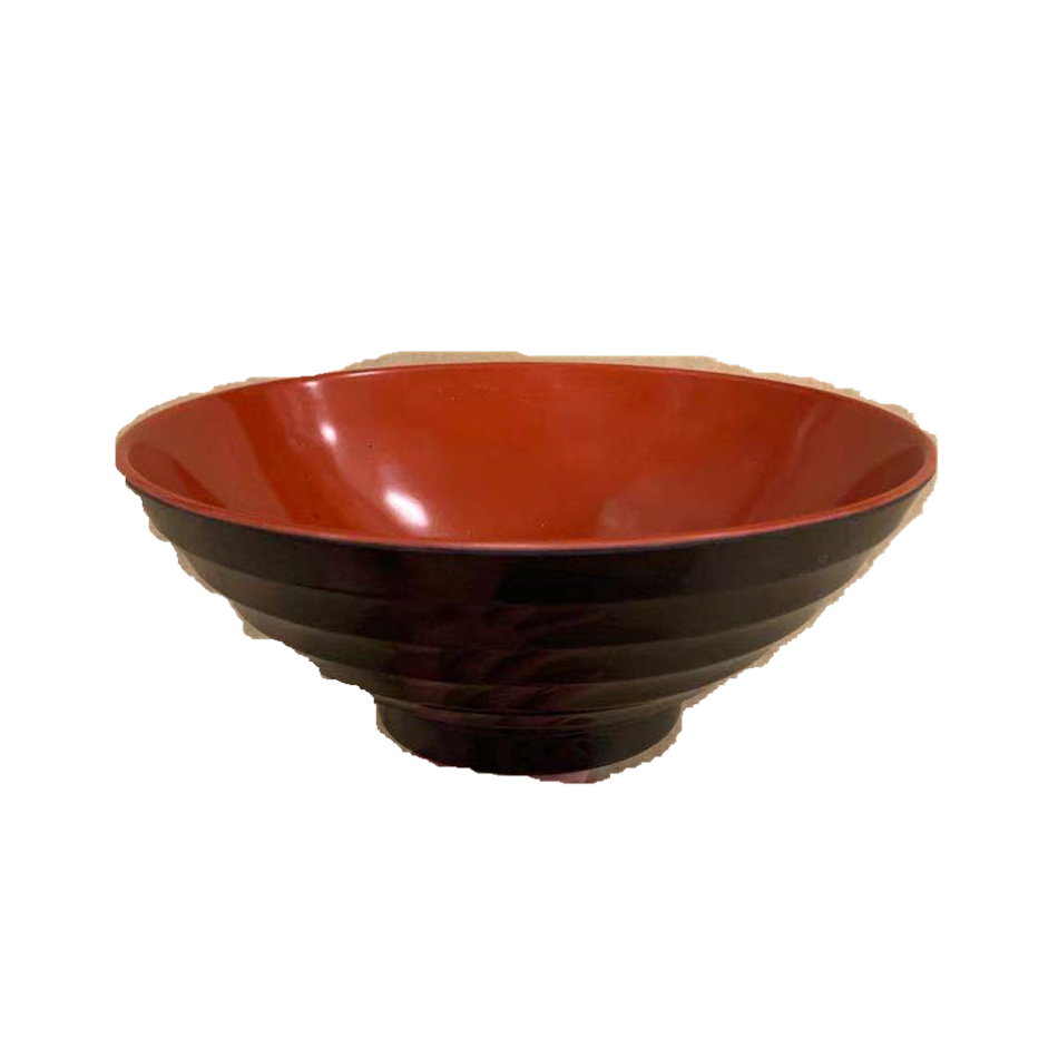 Melamine Red-Black bowl 9 '' | 密胺红黑拉面汤碗 9寸