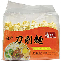 Shoutao Taiwanese style sliced noodle 400g | 寿桃 台式 刀削面 400g