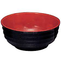 Melamine Red-Black bowl 4.5'' | 密胺红黑汤碗 4.5寸