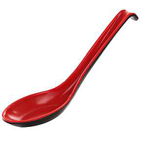 Melamine Noodles black spoon 18.50 cm | 密胺黑色拉面汤勺 18.50cm