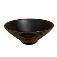 Melamine Black bowl 9'' | 密胺黑色拉面汤碗 9寸