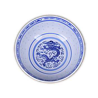 NF Rice grain blue bowl 17.50cm | 青花瓷碗 [17.5cm]