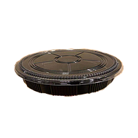 HP-63 Party Sushi Box (Black) | HP-63 寿司圆形外卖盒(黑色) / 个