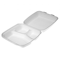 Foam Container(3 parts) 125Pcs/bag | 泡沫外卖盒 (三小味) / 条